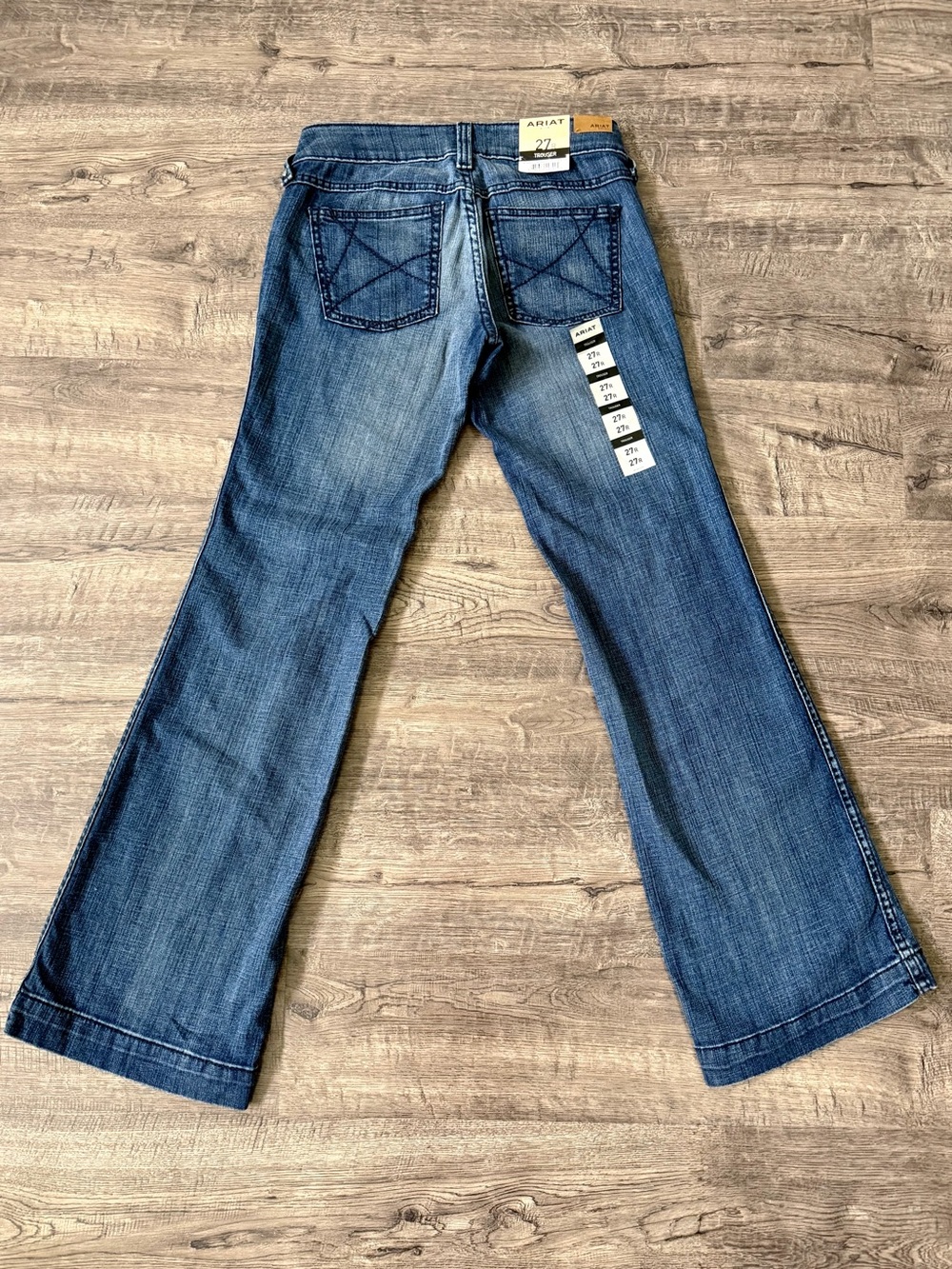 Ariat Bluebell Trouser Jeans 27 Dark Wash Western Rodeo Bootcut - Picture 3 of 12